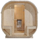 HOME DELUXE Fasssauna &raquo;CUBE DELUXE L&laquo;, holzfarben, Fichtenholz, BxH: 184,2 x...