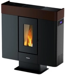 FREEPOINT Pelletofen &raquo;Moon&laquo;, braun, Stahl, 10 kW - schwarz