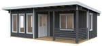 SKANHOLZ Gartenhaus &raquo;Arnheim&laquo;, BxHxT: 720 cm x x 539 (Au&szlig;enma&szlig;e inkl.