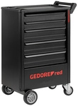 GEDORE red Werkzeugwagen, GEDWorker mit 5 Schubladen - schwarz