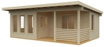 SKANHOLZ Gartenhaus &raquo;Arnheim&laquo;, BxHxT: 720 cm x x 539 (Au&szlig;enma&szlig;e inkl.