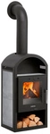 JUSTUS Kaminofen &raquo;Vegas&laquo;, speckstein, Keramik, 6 kW, Zeitbrand geeignet - schwarz