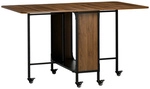 HOMCOM Esstisch, LxBxH: 130 x 80 x 74 cm - braun
