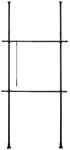 WENKO Teleskopstange, Ma&szlig;e (B x H x T): 75-120 x 165-300 x 11 cm