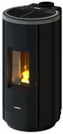 FREEPOINT Pelletofen &raquo;Chrome 7&laquo;, 7 kW, Stahl, titanium - silberfarben