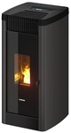 FREEPOINT Pelletofen &raquo;Steel 9&laquo;, 8,5 kW, Stahl, anthrazit - schwarz