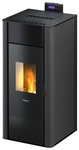 FREEPOINT Pelletofen &raquo;Tesis 23&laquo;, 22,4 kW, Stahl, bordeaux, wasserf&uuml;hrend - schwarz