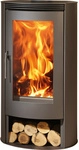 PANADERO Kaminofen &raquo;Helena&laquo;, schwarzmetallic, Stahl, 8 kW
