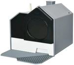 PawHut Katzentoilette, mit Schaufel, LxBxH: 47 x 45 x 42 cm - grau