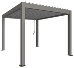 BIOHORT Pergola &raquo;Gr. 3x3,5&laquo;, BxHxT: 312 x 255 x 367,5 cm, silber-metallic -