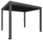 BIOHORT Pergola &raquo;Gr. 3,5 x 3&laquo;, BxHxT: 367,5 x 264 x 312 cm, dunkelgrau-metallic