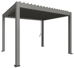 BIOHORT Pergola &raquo;Gr. 3,5x3&laquo;, BxHxT: 367,5 x 255 x 312 cm, quarzgrau-metallic