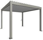 BIOHORT Pergola &raquo;Gr. 3,5x3,5&laquo;, BxHxT: 367,5 x 255 x 367,5 cm, silber-metallic -