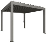 BIOHORT Pergola &raquo;Gr. 3,5x3,5&laquo;, BxHxT: 367,5 x 255 x 367,5 cm, quarzgrau-metallic