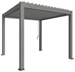 BIOHORT Pergola &raquo;Gr. 3x3&laquo;, BxHxT: 312 x 255 x 312 cm, silber-metallic - grau