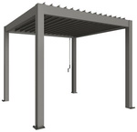 BIOHORT Pergola &raquo;Gr. 3x3&laquo;, BxHxT: 312 x 255 x 312 cm, quarzgrau-metallic