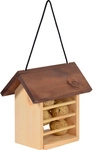 DOBAR Futterspender, aus Holz, zum Aufh&auml;ngen, BxHxL: 14 x 21 x 22cm - braun