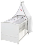 roba Komplettbett, (BxL): 79 cm x 153 cm, Holz, wei&szlig; - weiss