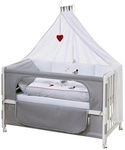 roba Babybett &raquo;Adam + Eule&laquo;, (BxHxT): 126 x 66 x 157 cm