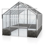 VITAVIA Gew&auml;chshaus &raquo;Cassandra&laquo;, BxHxL: 2570 x 2489 x 3853 mm - grau