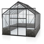 VITAVIA Gew&auml;chshaus &raquo;Cassandra&laquo;, BxHxL: 2570 x 2489 x 3853 mm - schwarz