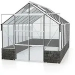 VITAVIA Gew&auml;chshaus &raquo;Cassandra&laquo;, BxHxL: 2570 x 2489 x 4480 mm - grau