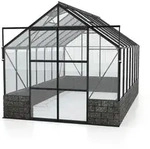 VITAVIA Gew&auml;chshaus &raquo;Cassandra&laquo;, BxHxL: 2570 x 2489 x 4480 mm - schwarz
