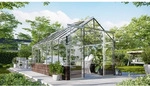 VITAVIA Gew&auml;chshaus &raquo;Cassandra&laquo;, BxHxL: 2570 x 2489 x 4480 mm - grau