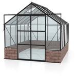 VITAVIA Gew&auml;chshaus &raquo;Cassandra&laquo;, BxHxL: 2570 x 2489 x 3231 mm - schwarz