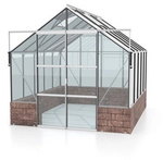 VITAVIA Gew&auml;chshaus &raquo;Cassandra&laquo;, BxHxL: 2570 x 2489 x 3231 mm - grau