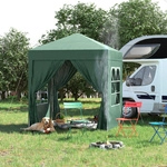 Outsunny Pavillon, mit integrierten Klettverschl&uuml;ssen, LxBxH: 200 x 200 x 245 cm -