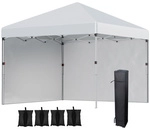 Outsunny Pavillon, LxBxH: 297 x 297 x 274 cm - grau
