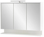 SCHILDMEYER Spiegelschrank &raquo;Flag&laquo;, HxT: 71,4 x 16 cm, 3-t&uuml;rig, wei&szlig; gl&auml;nzend -