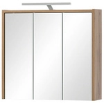 SCHILDMEYER LED-Spiegelschrank &raquo;Dex&laquo;, BxH: 65 x 64 cm, eiche landhaus - braun