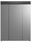 xonox.home Spiegelschrank, weiss/silberfarben, Holzwerkstoff, BxHxT: 60 x 79 x 18 cm