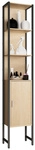 VCM Hochschrank &raquo;Edino&laquo;, BxHxT: 33 x 185 x 30 cm - braun