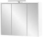 SCHILDMEYER Spiegelschrank &raquo;Flag&laquo;, HxT: 60 x 16 cm, 3-t&uuml;rig, wei&szlig; gl&auml;nzend...