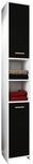 VCM Schrank &raquo;Zalo&laquo;, BxHxL: 30,4 x 180 x 30 cm, Holzwerkstoff - schwarz