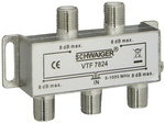 SCHWAIGER Verteiler, Silber, Aluminium, Fernsehger&auml;te, Receiver - silberfarben