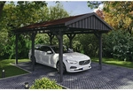 SKANHOLZ Carport &raquo;Fichtelberg&laquo;, BxT: 317 x 566 cm, Firsth&ouml;he: 303 cm, lasiert -