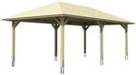 SKANHOLZ Carport &raquo;Taunus&laquo;, BxT: 439 x 786 cm, Firsth&ouml;he: 329 cm, farbbehandelt -
