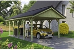SKANHOLZ Carport &raquo;Wallgau&laquo;, BxT: 430 x 750 cm, Firsth&ouml;he: 326 cm, impr&auml;gniert -