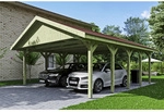 SKANHOLZ Carport &raquo;Wallgau&laquo;, BxT: 620 x 750 cm, Firsth&ouml;he: 354 cm, impr&auml;gniert -