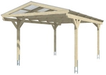 SKANHOLZ Carport &raquo;Westerwald&laquo;, BxT: 362 x 648 cm, Firsth&ouml;he: 281 cm, lasiert -
