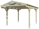 SKANHOLZ Carport &raquo;Westerwald&laquo;, BxT: 362 x 541 cm, Firsth&ouml;he: 281 cm, lasiert -