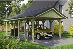 SKANHOLZ Carport &raquo;Wallgau&laquo;, BxT: 430 x 900 cm, Firsth&ouml;he: 326 cm, impr&auml;gniert -