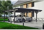 SKANHOLZ Carport &raquo;Odenwald&laquo;, BxT: 640 x 648 cm, Firsth&ouml;he: 244 cm, farbbehandelt -