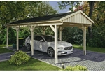 SKANHOLZ Carport &raquo;Fichtelberg&laquo;, BxT: 317 x 808 cm, Firsth&ouml;he: 303 cm, unbehandelt