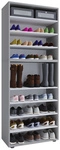 VCM Schuhregal &raquo;Lona&laquo;, BxHxL: 37 x 183 x 70 cm, Holzwerkstoff - grau