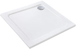 Sanotechnik Eckduschwanne, BxT: 80 x 80 cm, wei&szlig; - weiss